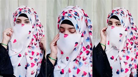 Hijab Style With Niqab 2021 Full Coverage Side Layers Hijab