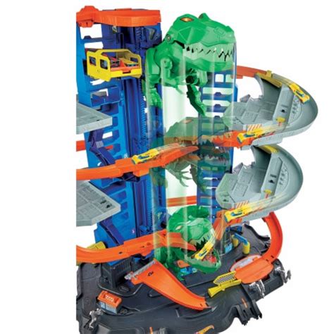 Hot Wheels® Ultimate Garage Robo T Rex Multi Level Tower With Elevator