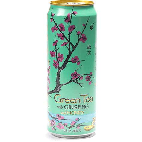 Arizona Beverages Green Tea Ginseng And Honey Flavour 680ml Can Lollies