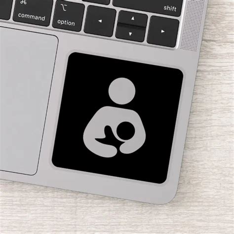 Breastfeeding Nursing Symbol Black Sticker Zazzle