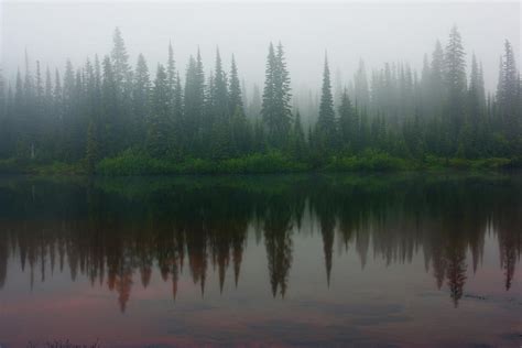 Reflection Lakes Fog Photograph By Bradwetli Photography Fine Art America