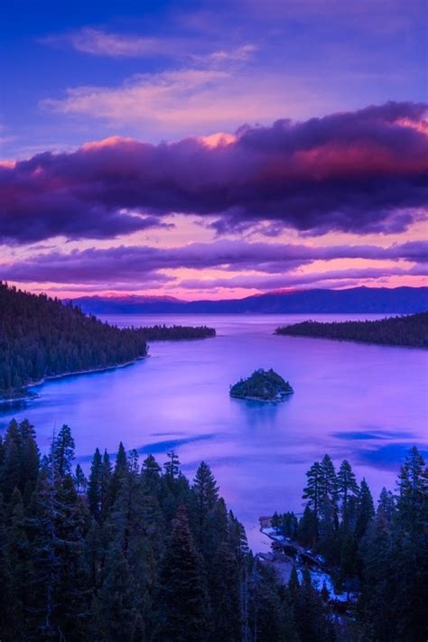 Emerald Bay After Sunset Lake Tahoe California Usa By Shumon Saito