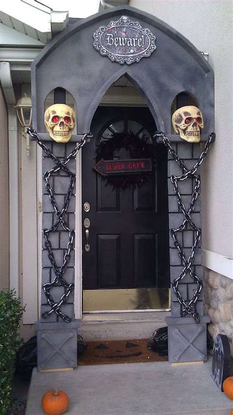 skull halloween front doors homemydesign