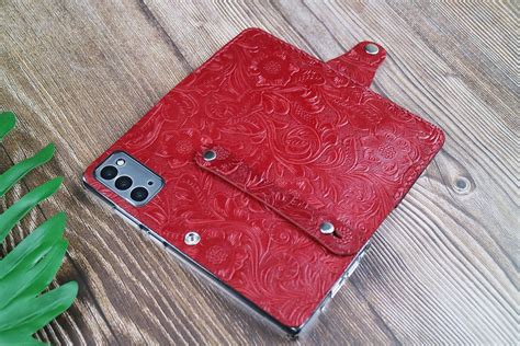 Tooled Leather Samsung Galaxy S22 Ultra 5gs22 5gs22 5gs21 Etsy