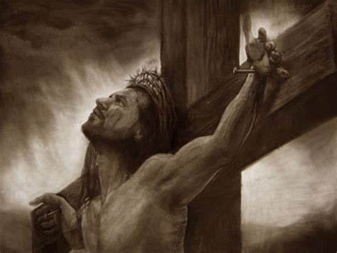Jesus christ wooden cross on a scene with dark red orange sunset,. Rakt på sak: Långfredagen - Kristus dör