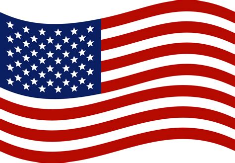 American Flag Waving Clipart Wikiclipart Images