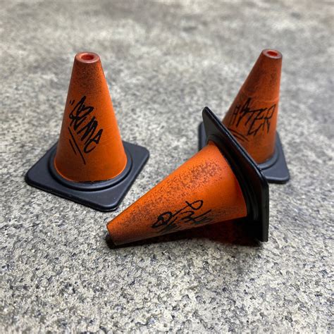 Set Of 112 Scale 15 Mini Traffic Cones Hand Painted Etsy