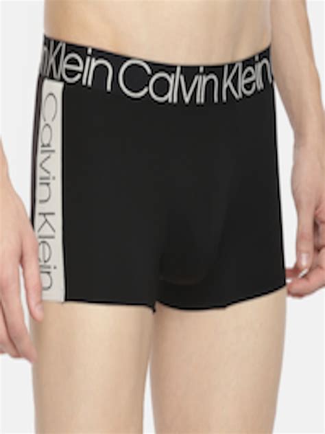 Buy Calvin Klein Underwear Men Black Solid Trunks Nb20607zi Trunk For