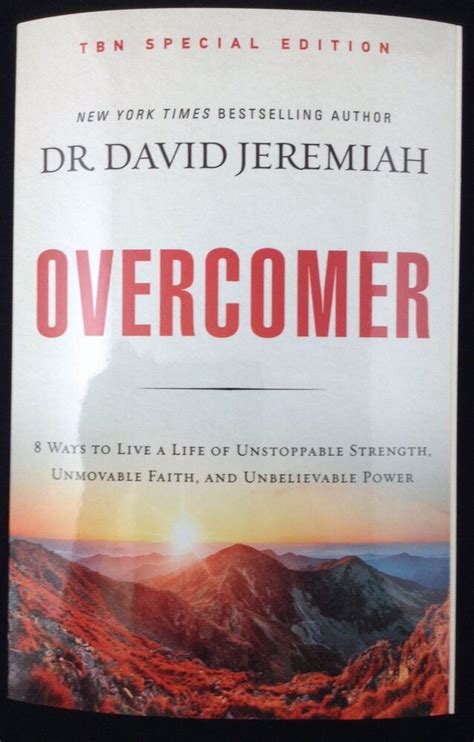 New Paperback Book Overcomer By Dr David Jeremiah Tbn Special