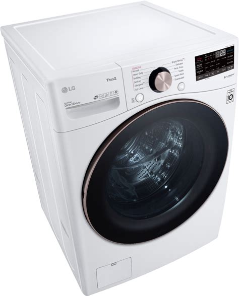 Lg 45 Cu Ft 12 Cycle High Efficiency Front Load Washer With Wifi And