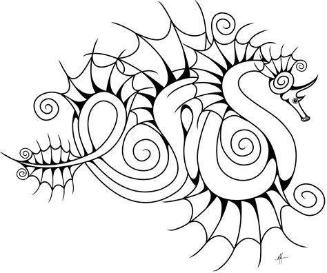 Sea Dragon Drawing Free Download On Clipartmag