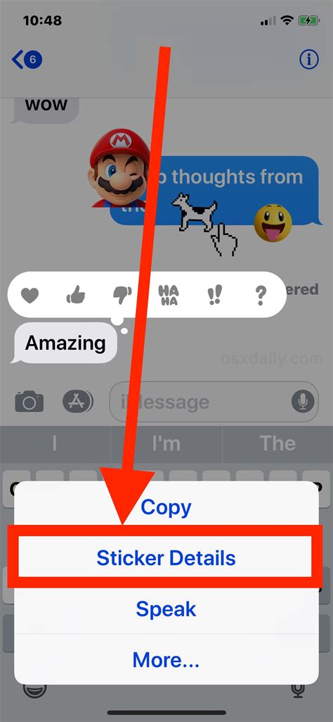 How To Remove Stickers From Messages Conversations On Iphone Or Ipad
