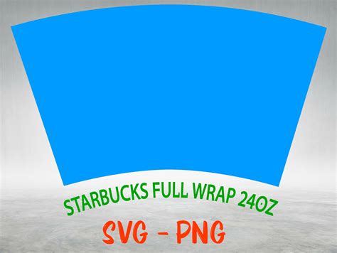 Full Wrap Template for 24 Oz Starbucks for Venti Cold Cup DIY - Etsy
