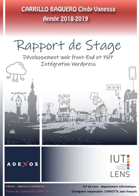 Rapport De Stage Dut Informatique By Cindy Carrillo Brand And Web