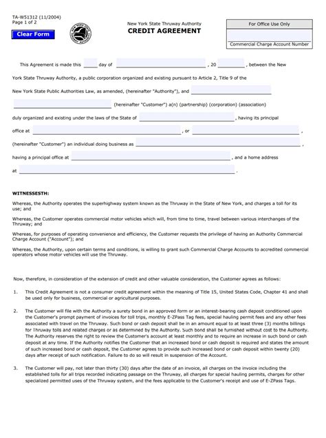 Line Of Credit Agreement Template Free Word And Excel Templates