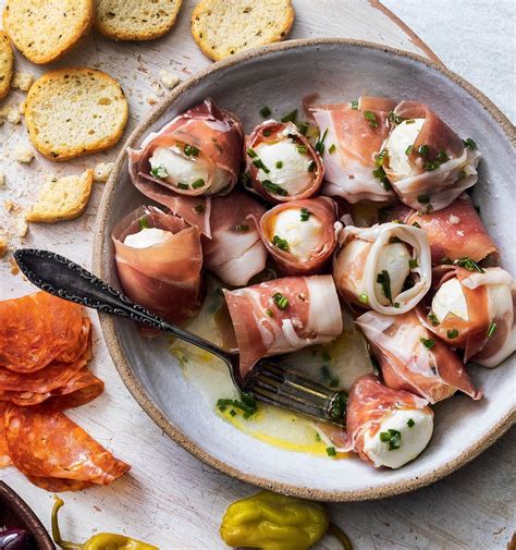 Prosciutto Wrapped Mozzarella Balls Recipe Prosciutto Appetizer