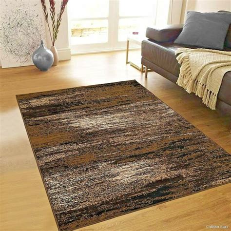Modern Area Rug 5x7 Contemporary Brown Area Rugs Carpets Floor Living