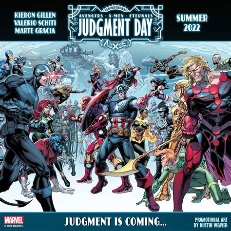 The Avengers X Men And Eternals Face Judgment Day Marvel