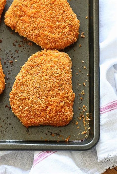 This baked pork chops recipe is all about simplicity. Oven "Fried" Breaded Pork Chops | Recipe | Baked pork ...