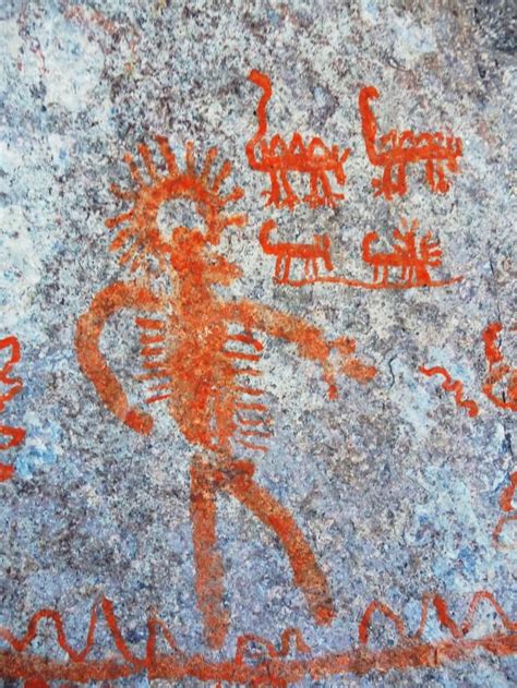 Yaqui Indian Cave Painting Petroglyphs Art Cave Paintings