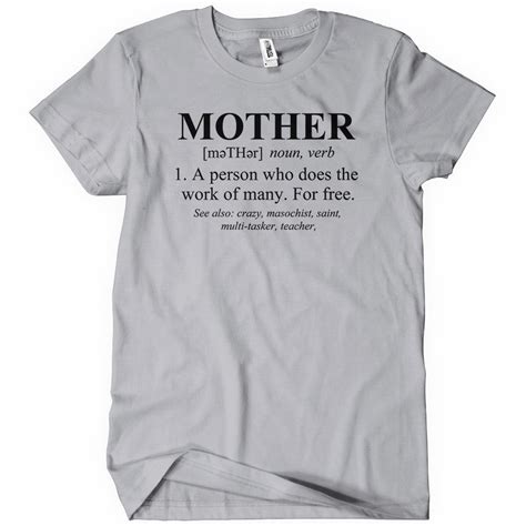 Mother Defined Mothers Day T Shirt Mens T Shirt Textual Tees
