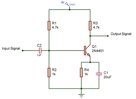 Amplifier Circuit Using Transistor Gadgetronicx