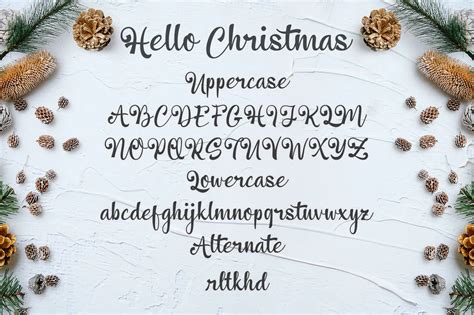 Hello Christmas Sweet And Beautiful Script Font Dfonts