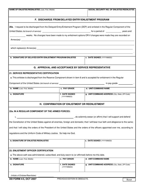 Dd Form 4 Fill Out Sign Online And Download Fillable Pdf