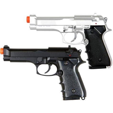 Hfc Premium M9 Spring Powered Airsoft Pistol W Ergonomic Grip