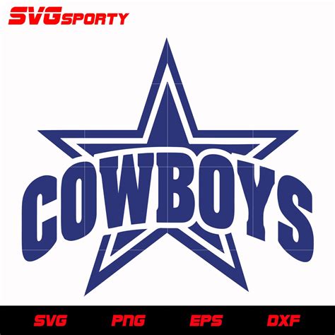 The dallas cowboys is one of the few teams whose logo has stayed almost unchanged since inception. Dallas Cowboys Logo 2 svg, nfl svg, eps, dxf, png, digital ...