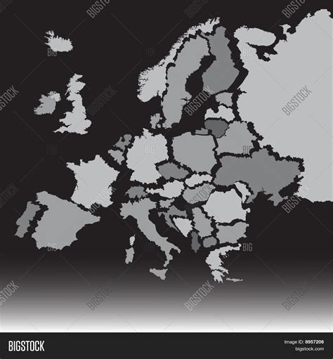 Europe Map Each Vector And Photo Free Trial Bigstock