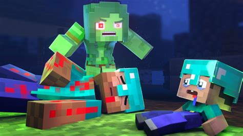 The Minecraft Life Of Steve And Alex Mom Zombie Minecraft Animation Youtube
