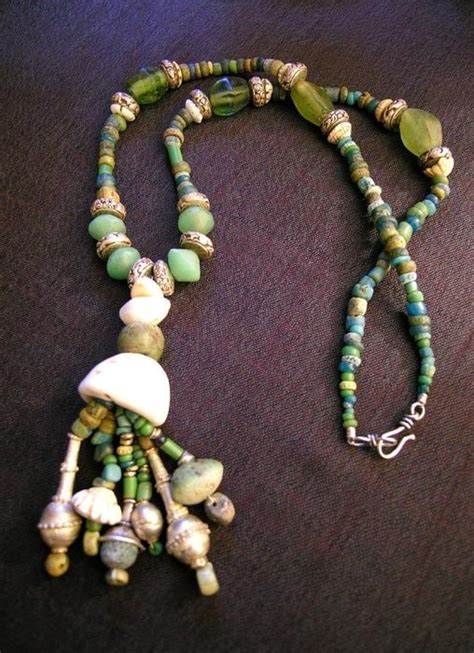 Dorje Designs Beads And Tibetan Turquoise And Silver Repousee