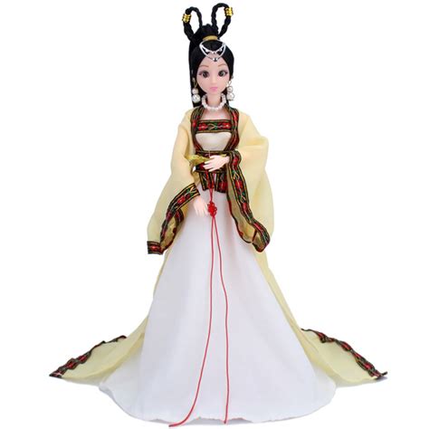 1 set 30cm chinese costume doll 3d eyes doll with dress and accessories 12 movable joints fairy