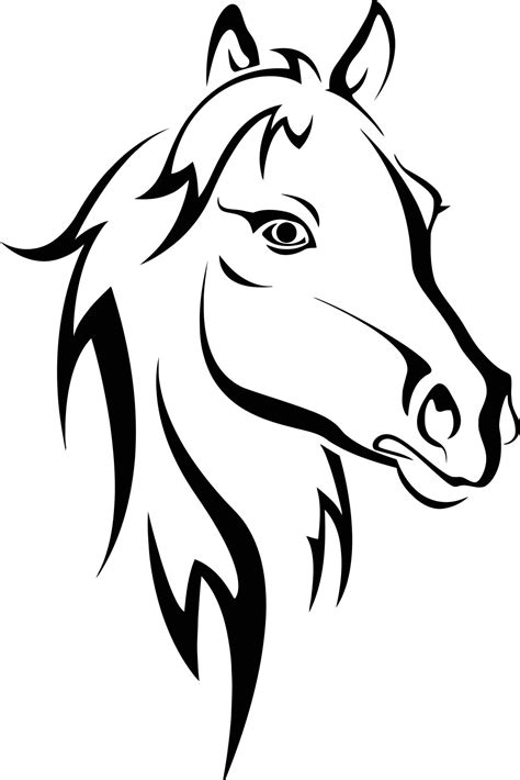 Horse Stencil Free Vector Cdr Download