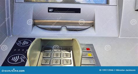 Automated Teller Machine Or Atm Editorial Photo Image Of Button