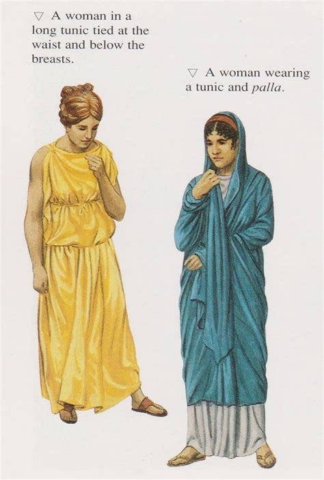 Two Women Dressed In Ancient Greek Clothing One Wearing A Blue Robe