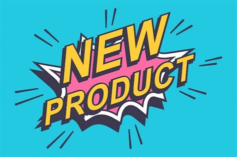 Premium Vector New Product Sticker Label Comics Bubble Icon