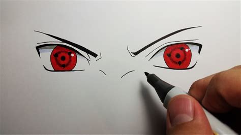 How To Draw Sasukes Sharingan Naruto Youtube