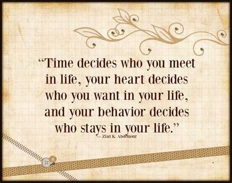 Inspirational Quotes About Life Time Decides Who With You