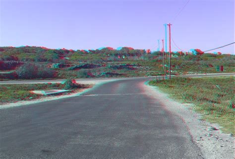 Robben Island Cape Town In Anaglyph 3d Red Blue Cyan Glasses A