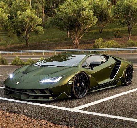 Matte Green Lamborghini Centenario Sports Cars Luxury Green