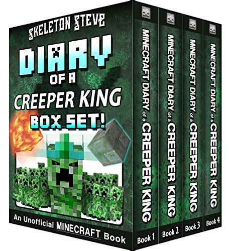 Diary Of A Minecraft Creeper King Box Set 4 Book Collection 1