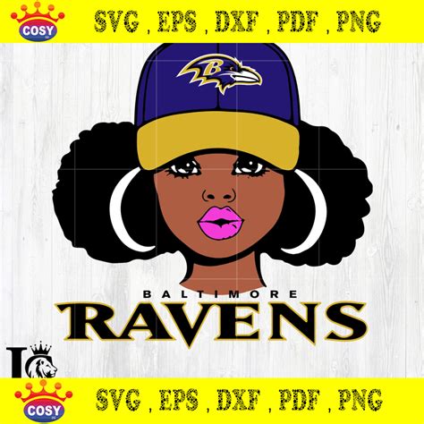 Baltimore Ravens Girl Svg Eps Dxf Png File