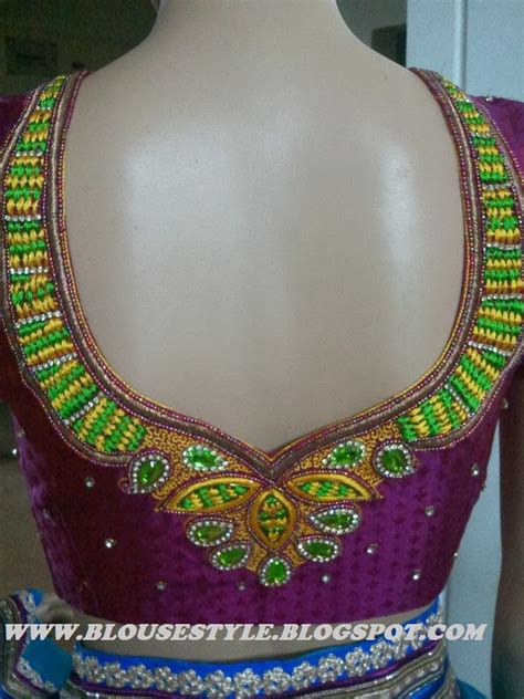 40 Trendy Machine Embroidery Designs For Blouse Back Neck Picture