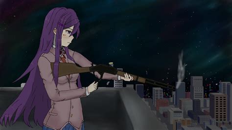 Quiet yuri, it will all be over soon. Yuri has a lever-action rifle... 💜 (by @JPTAF_bomber on ...