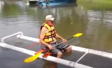 One Man Built Himself A Great Floating Pvc Kayak Home Design Garden