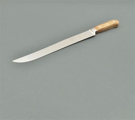 Forged Arrosto Knife Olivewood Handled Rounded Tip Blade 260 Mm
