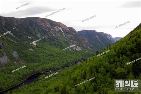 Malbaie River Laurentians Mountains Hautes Gorges De La Rivière