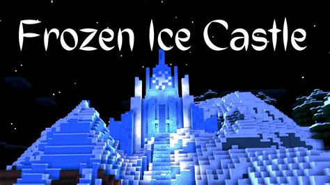 I Built An Epic Frozen Ice Castle Minecraft Lets Build Youtube